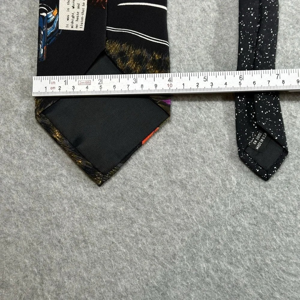 Vintage Markus Pierson Belle Art Tie Dog Car‎ Surreal Silk Necktie 57x4in